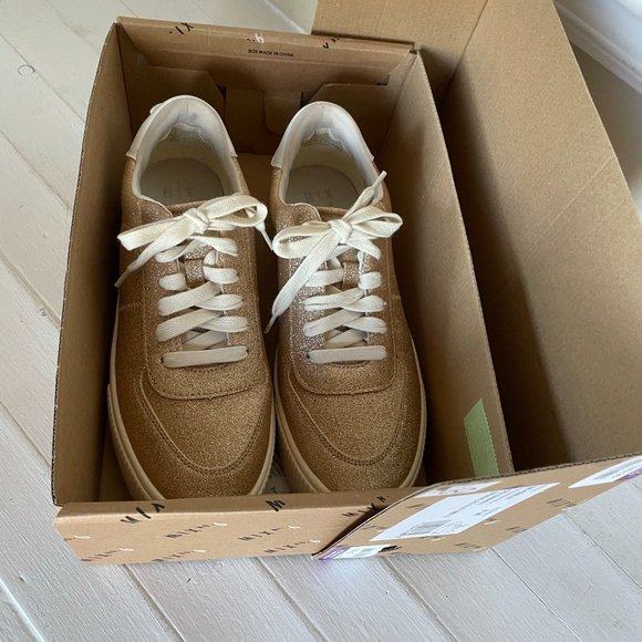 Mix No.6 Gold platform sneakers - Picture 2 of 9